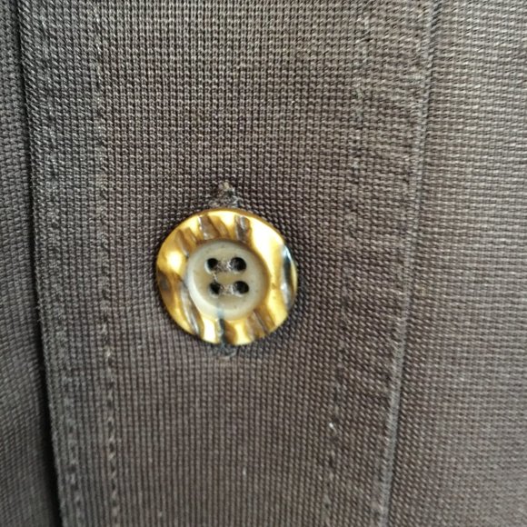 70’s Leisure Jacket Vintage Dark Brown Haggar - Picture 6 of 12